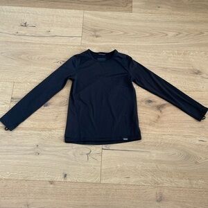 Patagonia Capilene Baselayer Medium 10 Black Girls Long Sleeve top